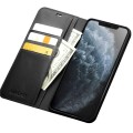 Matowe Skórzane Etui Pokrowiec QIALINO do iPhone 11 Pro czarne