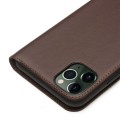 Matowe Skórzane Etui Pokrowiec QIALINO do iPhone 11 Pro brązowe