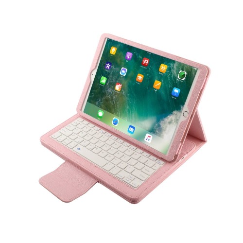 Etui Obudowa Klawiatura do iPad 7 10.2 2019 różowa