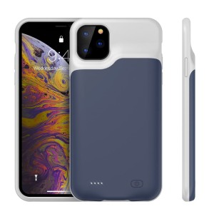 Plecki Etui z Wbudowaną Baterią 6500mAh do iPhone 11 Pro Max granatowe