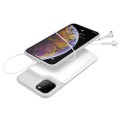 Plecki Etui z Wbudowaną Baterią 6500mAh do iPhone 11 Pro Max białe