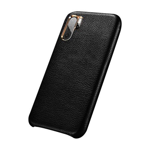 Skórzane Etui Plecki XOOMZ do Huawei P30 Pro czarne