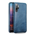 Skórzane Etui Plecki XOOMZ do Huawei P30 Pro niebieskie