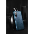 Skórzane Etui Plecki XOOMZ do Huawei P30 Pro niebieskie
