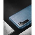 Skórzane Etui Plecki XOOMZ do Huawei P30 Pro niebieskie