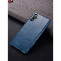 Skórzane Etui Plecki XOOMZ do Huawei P30 Pro niebieskie