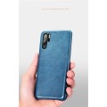 Skórzane Etui Plecki XOOMZ do Huawei P30 Pro niebieskie