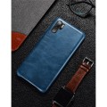 Skórzane Etui Plecki XOOMZ do Huawei P30 Pro niebieskie