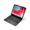 Obrotowa Podświetlana Klawiatura Bluetooth do iPad Pro 12.9 2018 czarna