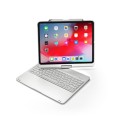 Obrotowa Podświetlana Klawiatura Bluetooth do iPad Pro 12.9 2018 srebrna