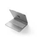 Obrotowa Podświetlana Klawiatura Bluetooth do iPad Pro 12.9 2018 srebrna