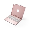 Obrotowa Podświetlana Klawiatura Bluetooth do iPad Pro 12.9 2018 złoty róż