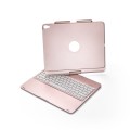Obrotowa Podświetlana Klawiatura Bluetooth do iPad Pro 12.9 2018 złoty róż
