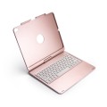 Obrotowa Podświetlana Klawiatura Bluetooth do iPad Pro 12.9 2018 złoty róż