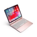 Obrotowa Podświetlana Klawiatura Bluetooth do iPad Pro 12.9 2018 złoty róż