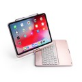 Obrotowa Podświetlana Klawiatura Bluetooth do iPad Pro 12.9 2018 złoty róż