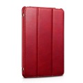 Skórzane Etui ICARER Vintage iPad Mini 5 2019 czerwone