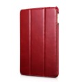 Skórzane Etui ICARER Vintage iPad Mini 5 2019 czerwone
