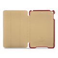 Skórzane Etui ICARER Vintage iPad Mini 5 2019 czerwone
