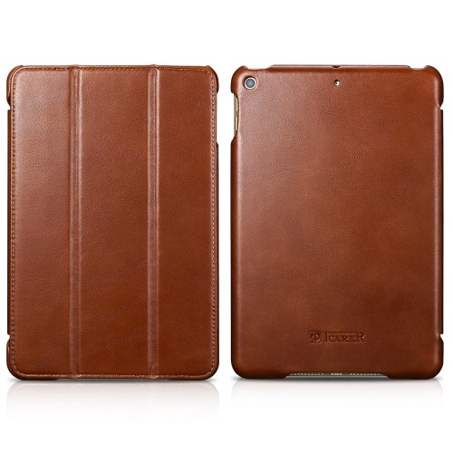 Skórzane Etui ICARER Vintage iPad Mini 5 2019 brązowe