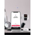 Aluminiowy Stojak Ładowarka Bezprzewodowa do Apple Watch iPhone AirPods Pro srebrny