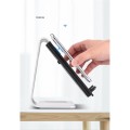 Aluminiowy Stojak Ładowarka Bezprzewodowa do Apple Watch iPhone AirPods Pro srebrny