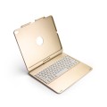 Obrotowa Podświetlana Klawiatura Bluetooth do iPad Pro 12.9 2018 złota