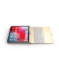 Obrotowa Podświetlana Klawiatura Bluetooth do iPad Pro 12.9 2018 złota