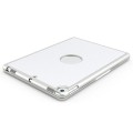 Mocne Etui Obudowa Podświetlana Klawiatura do iPad 7 10.2 2019 srebrna