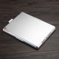 Obrotowe Etui Podświetlana Klawiatura do iPad 10.2 2019 srebrna