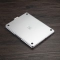 Obrotowe Etui Podświetlana Klawiatura do iPad 10.2 2019 srebrna