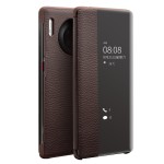 Skórzane Etui Pokrowiec QIALINO Huawei Mate 30 Pro brązowe
