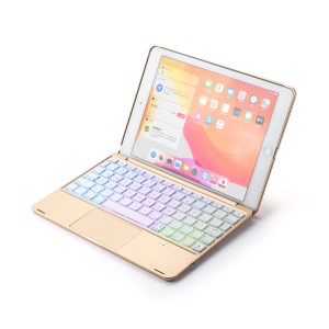 Etui Podświetlana Klawiatura TouchPad iPad 9.7 2017/18 złota