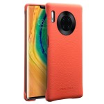Skórzane Etui Plecki QIALINO do Huawei Mate 30 Pro pomarańczowe