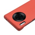 Skórzane Etui Plecki QIALINO do Huawei Mate 30 Pro pomarańczowe