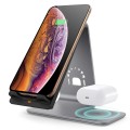 Aluminiowy Stojak Ładowarka Bezprzewodowa do Apple iPhone AirPods Pro szara
