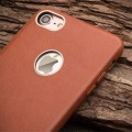 Skórzane Etui Plecki Obudowa QIALINO iPhone 7/8 brązowy jasny