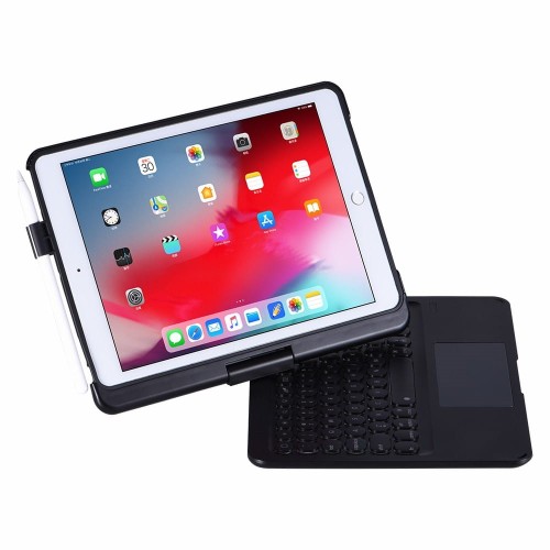 Etui Podświetlana Klawiatura TouchPad do iPad 10.2 2019 czarna