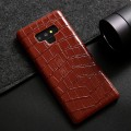 Eleganckie etui skóra krokodyla Samsung Galaxy Note 9 - kolor brązowy