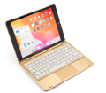 Etui Podświetlana Klawiatura TouchPad do iPad 10.2 7/8/9 złota
