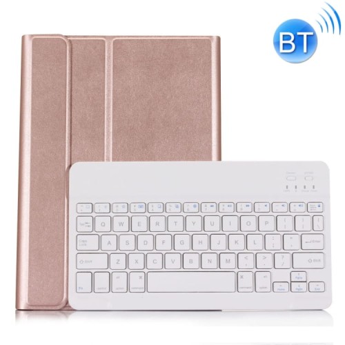 Etui Podświetlana Klawiatura Samsung Galaxy Tab S6 T860 T865 złoty różowy