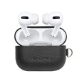 Piękne Skórzane Etui QIALINO do AirPods Pro czarne