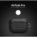 Piękne Skórzane Etui QIALINO do AirPods Pro czarne