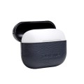 Piękne Skórzane Etui QIALINO do AirPods Pro granatowe