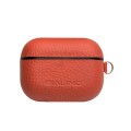 Piękne Skórzane Etui QIALINO do AirPods Pro czerwone