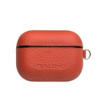 Piękne Skórzane Etui QIALINO do AirPods Pro czerwone