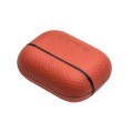 Piękne Skórzane Etui QIALINO do AirPods Pro czerwone