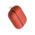 Piękne Skórzane Etui QIALINO do AirPods Pro czerwone