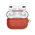 Piękne Skórzane Etui QIALINO do AirPods Pro czerwone