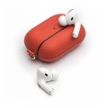 Piękne Skórzane Etui QIALINO do AirPods Pro czerwone